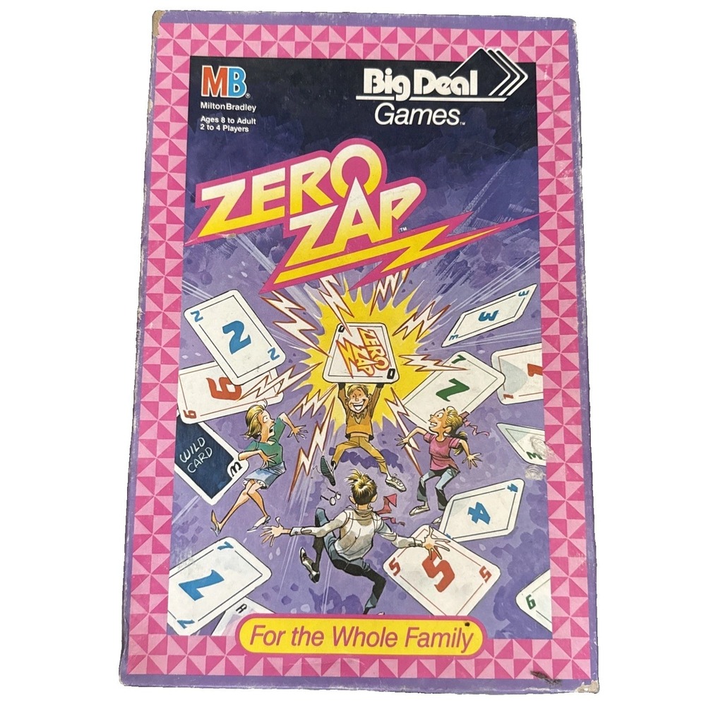 Milton Bradley Zero Zap Big Deal Games Vintage 1987